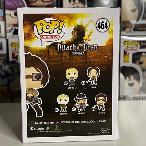 Funko Pop Attack On Titan Hange Signed JAPANESE VA...