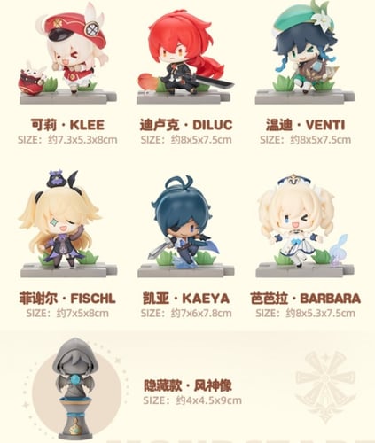 Genshin Impact miHoYo Official Chibi Figurine box