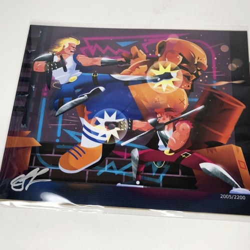 Double Dragon Fan Art Print (#Limited/2200) w/ CO