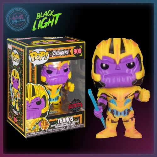 Funko POP Marvel: Black light- Thanos (Exc)