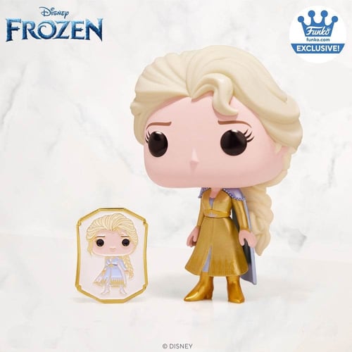Funko Elsa (Gold) with Pin - Ultimate Princess Col...