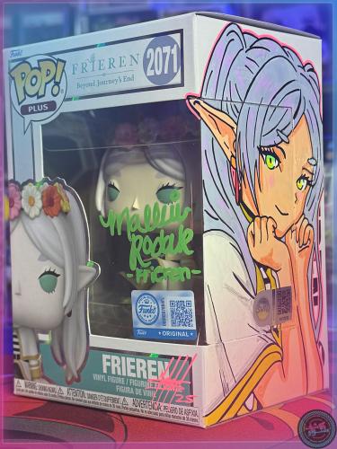 Funko Pop Frieren #2071 Signed Mallorie Rodak + Cu...