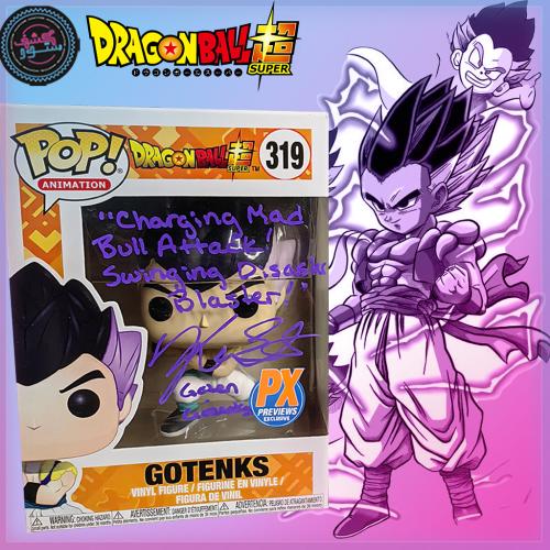 Funko Pop Gotenks Dragonball PX signed Kara edward...