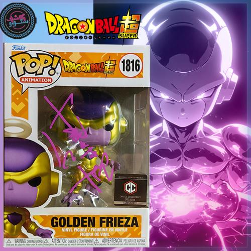 Funko Pop! DBS Golden Frieza #1816 CC Signed by Ry...