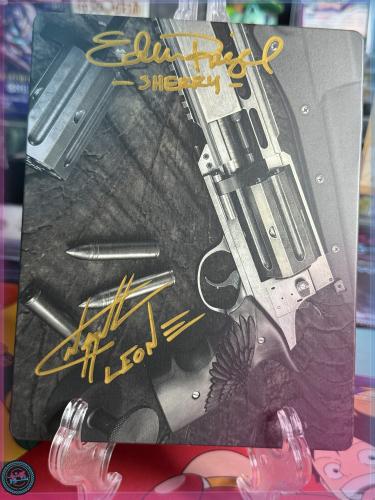 Resident Evil Requiem PS5 Deluxe Steelbook Dual Signed Nick Apostolides Eden Riegel