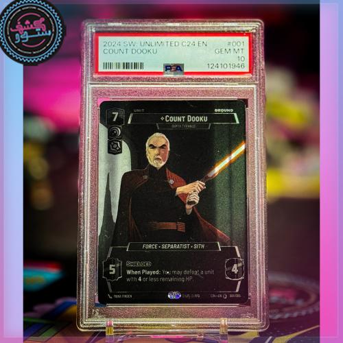 PSA 09 TCG 2024 SW: Unlimited C24 EN count Dooku