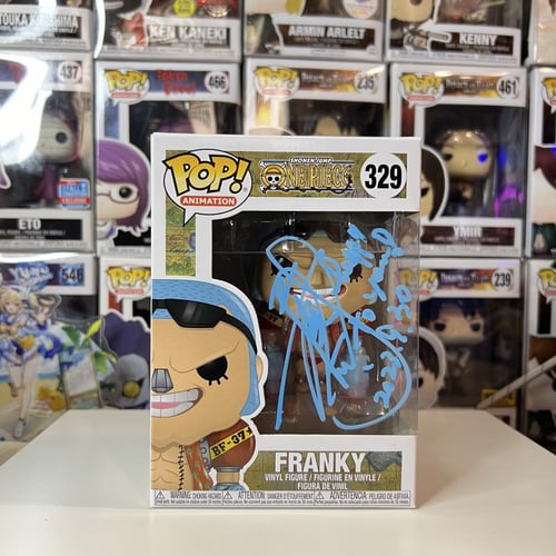 Funko POP Franky One Piece Signed by KAZUKI YAO Ja...