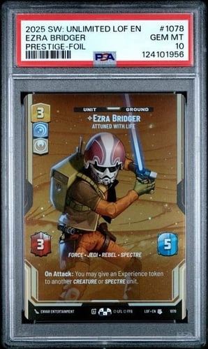 PSA 2025 STAR WARS: UNLIMITED LEGENDS OF THE FORCE...
