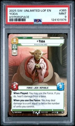 PSA 2025 STAR WARS: UNLIMITED LEGENDS OF THE FORCE...