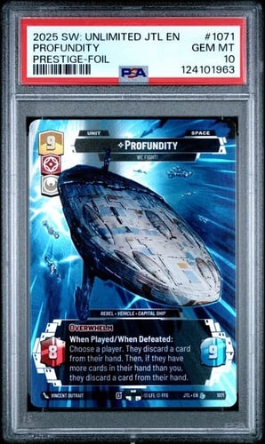 PSA 2025 STAR WARS: UNLIMITED JUMP TO LIGHTSPEED #...