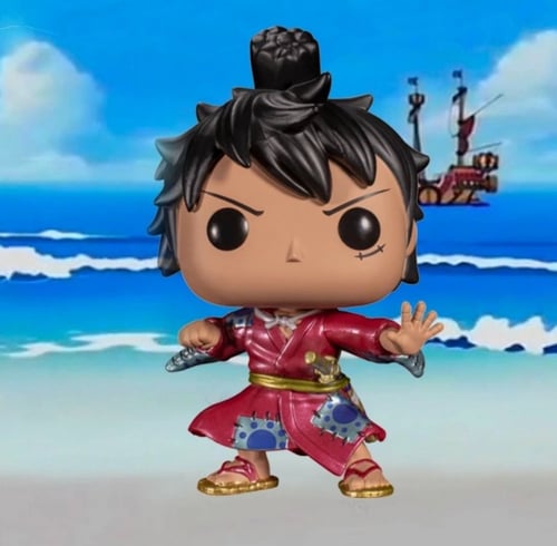 Funko Pop! Metallic Exclusive Luffy in Kimono
