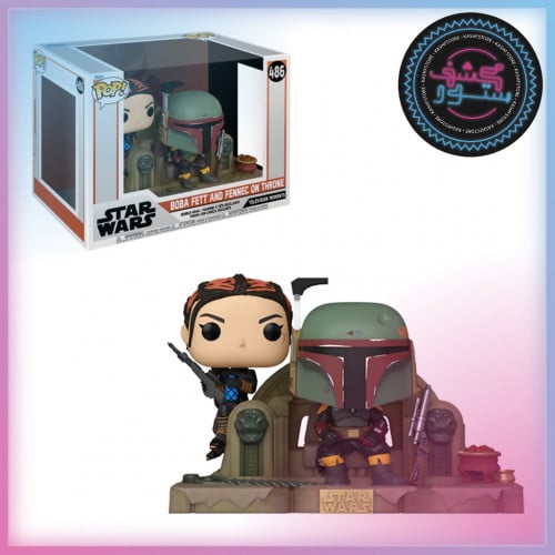Funko Pop! Moment: The Mandalorian - Boba Fett & F...