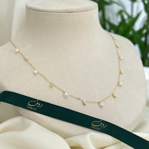 تشوكر ذهب مع لؤلؤ عيار18–4505