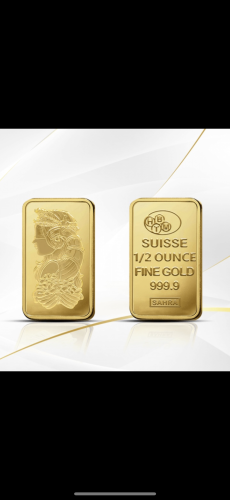 سبيكة ذهب نص أونصه(15.55جرام)—3723