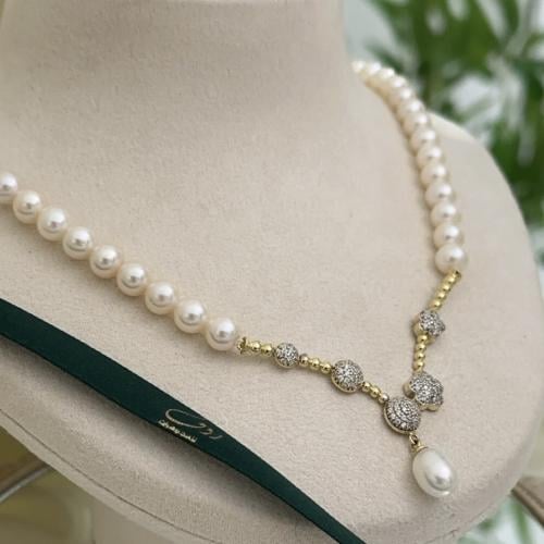 نص طقم ذهب مع لولو(26.03غرام) زراعي مخصوم من وزن ا...