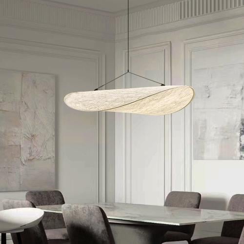 ثريا من القماش المنفذ للضوء شكل بيضاوي LUX-P-1072