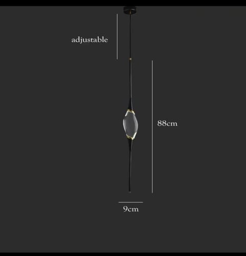 انارة معلقة سقف بقاعدة من النحاس والكريستال LUX-C-...