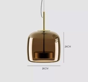 إضاءة معلقة داخلية زجاج LUX-P-1024