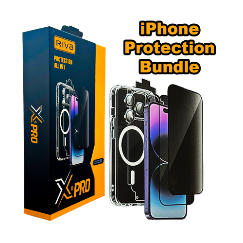 بكج حماية ايفون متكون من ٧ قطع من ريفا X-PRO - لجم...