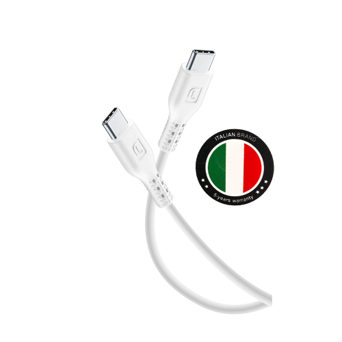 شاحن تايب سي - أبيض إيطالي من Cellularline طول ١.٢...