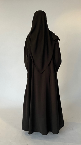 Dark read abaya - Collection Sand