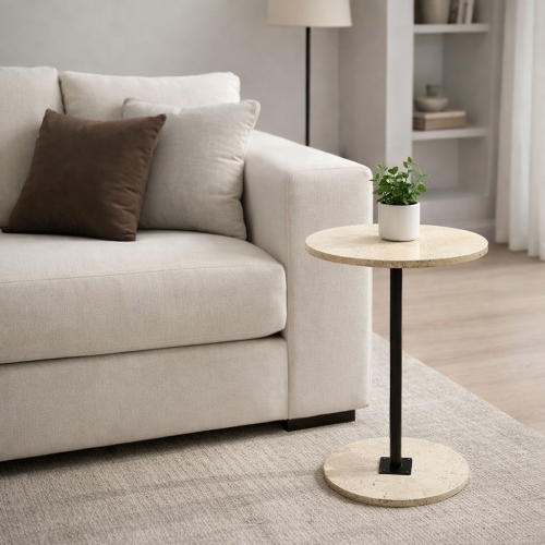 طاولة جانبية مودرن شكل (دائري)