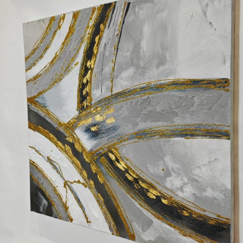 لوحة جدارية فنية شكل دوائر متشابكة