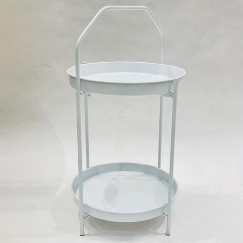 طاوله مفرده خدمه ابيض