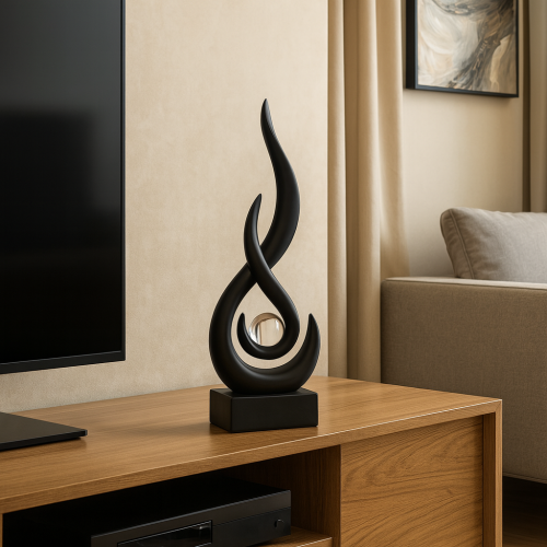 تحفة وهج الكريستالية (أسود)