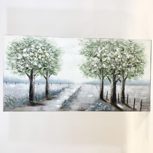 لوحة حائط طبيعة فنية رسم يدوي