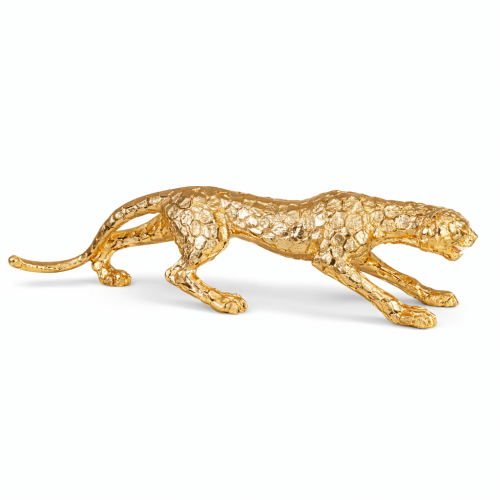 تمثال نمر فاخر بتشطيب ذهبي فاخر (كبير)