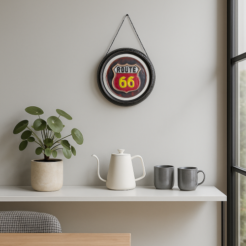 لوحة ROUTE 66" لرُكن القهوة