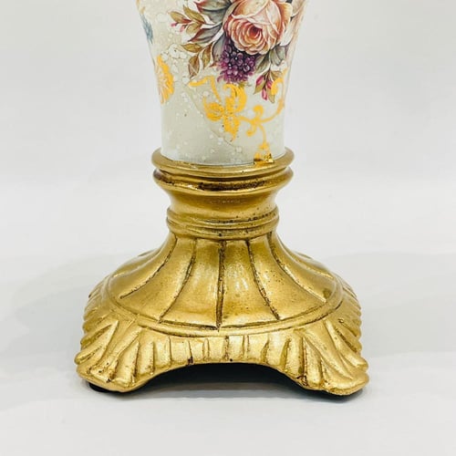 طقم شمعدان فايبر كلاسيك مزخرفة