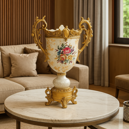 فازة التاج الذهبي الكلاسيكية