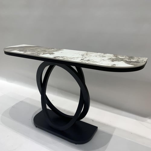 كونسول المجرة لون اسود بسطح رخام