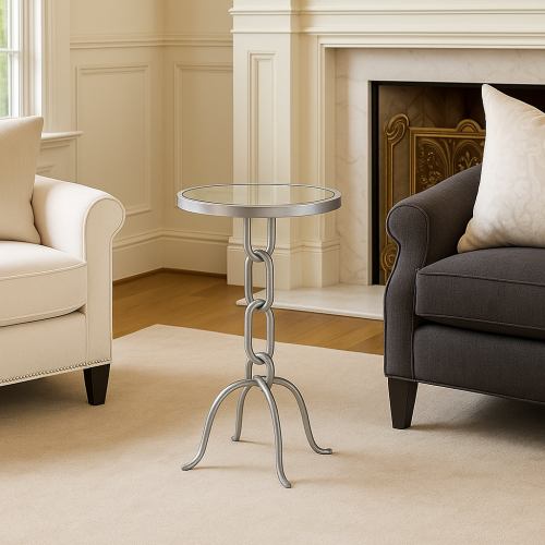 طاولة مفردة بسطح مراية شكل سلسلة