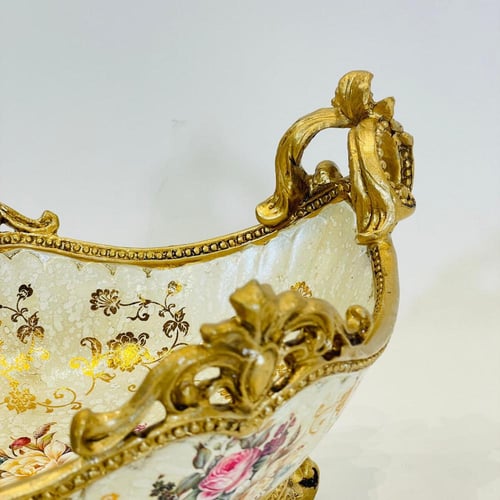 صحن تقديم ضيافة بمقابض