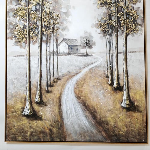 لوحة مشهدًا هادئًا وملهمًا يعكس جمال الطبيعة والهد...