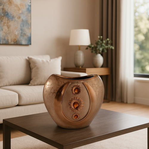 فازة “وهج الكريستال” بنقوش فاخرة