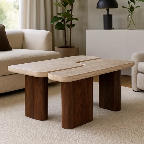 طقم طاولات نوفا توازن طبيعي معاصر