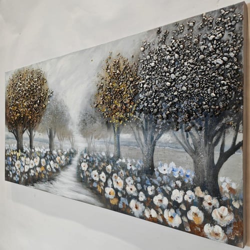 لوحة ممر الزهور– جمال الطبيعة بنفَس فني فاخر