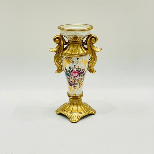 طقم شمعدان فايبر كلاسيك مزخرفة