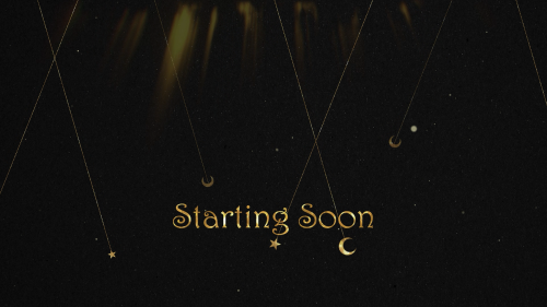 بكج ستريم هلال ونجوم -ذهبي