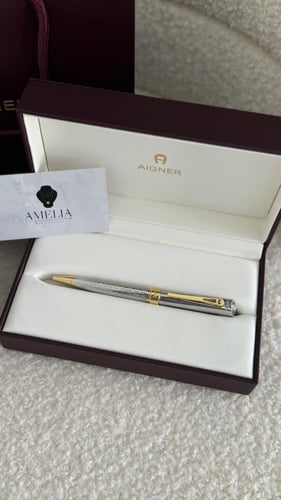 قلم اقنر ذهبي مع فضي مع الملحقات هاي كوالتي