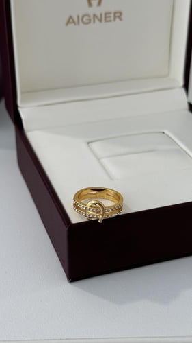 خاتم اقنر ذهبي مع ملحقات هاي كوالتي