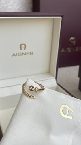 ‏خاتم اقنر ذهبي او فضي مع الملحقات