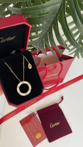 ‏سلسال كارتير LOVEذهبي فصوص مع الملحقات