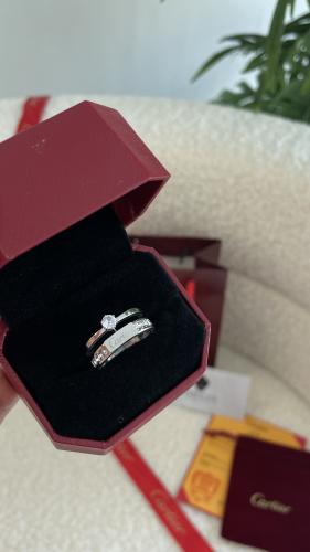 خاتم كارتير فضي مع الملحقات