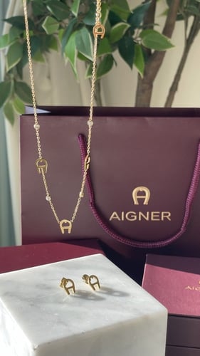 طقم سلسال وحلق اقنر هاي كوالتي مع الملحقات