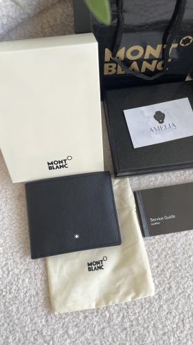 محفظة مونت بلانك اسود مع ملحقاته